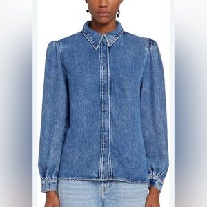 Classic Blue Button Down Denim Shirt